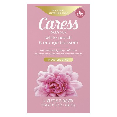Caress Bath And Body Daily Silk, 3.75 oz, 6 Bars