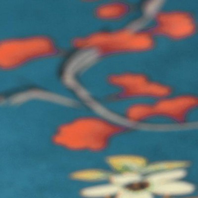 satin peacock blue