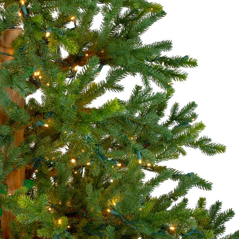 Northlight Real Touch™️ Pre-Lit Full Northern Pine Artificial Christmas Tree - 6.5' - Clear LED Lights, 3 of 9