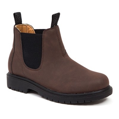 Deer Stags Kids' Brock Jr. Chelsea Boot(little Kid) - Dark Brown-2.5 ...