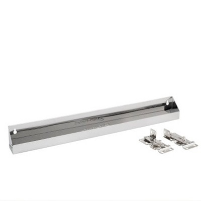 Rev-A-Shelf 6581-25-52 25 Inch Stainless Steel Slim Tip Out Drawer Accessory Tray Organizer for Kitchens, Laundry Rooms, or Vanity Cabinets, Silver