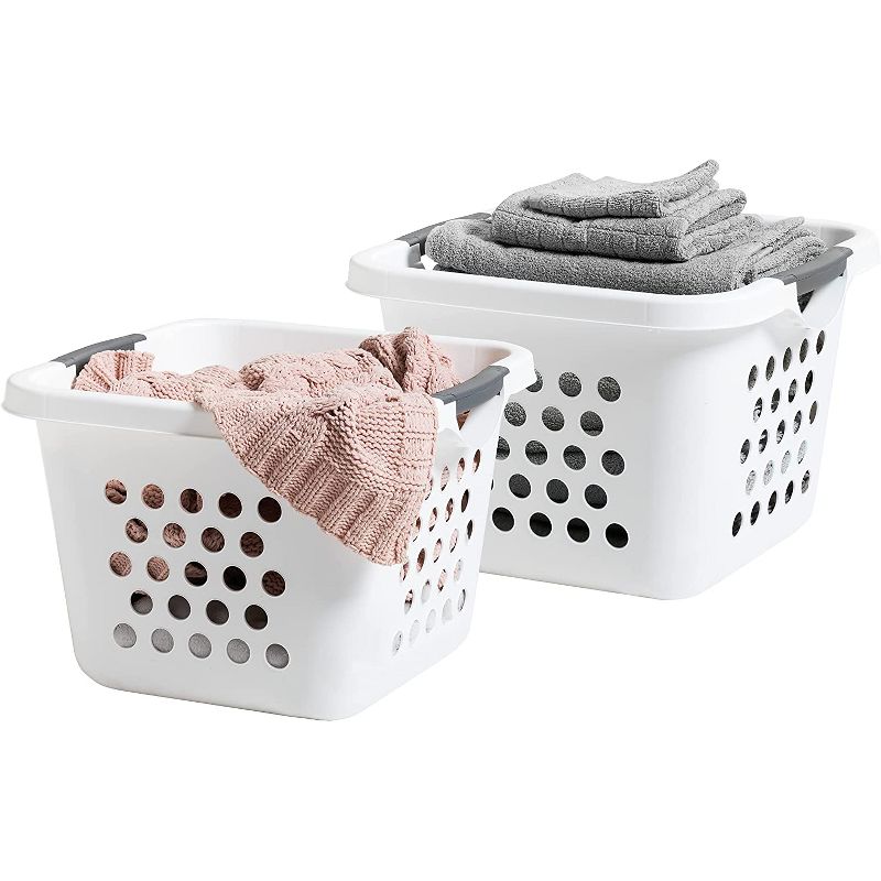 IRIS USA Plastic Clothes Laundry Basket, Hamper, 1 of 10