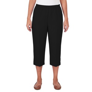 Alfred Dunner Womens Button Hem Denim Capri Pant - 1 of 4