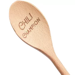 Farmlyn Creek Wooden Spoons for Cooking, Chili Champion (14 In)