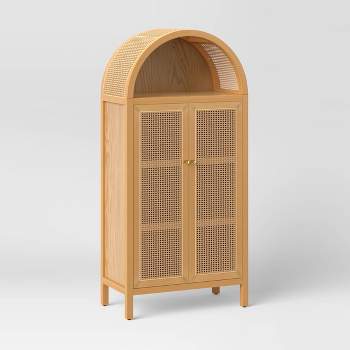 Woven Arched Wood Cabinet - Threshold™
