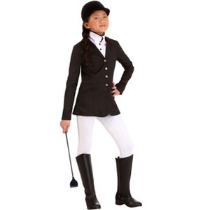 HalloweenCostumes.com Girls Equestrian Costume Jockey Kids - 1 of 2