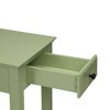 Acme Furniture 13" Bertie Accent Table Light Green Finish: Wood Composite, Beveled Edges, Drawer Storage, No Assembly Required - 4 of 4