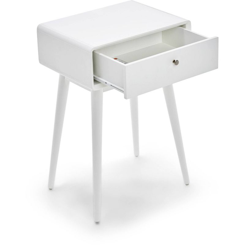 Rory One Drawer Side Table White - Adore Decor, 3 of 8