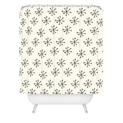 Orara Studio Modern Christmas Shower Curtain Blue/brown - Deny Designs :  Target