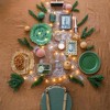 TopComfy Decorative Object Glass Christmas Ball Ornaments Glitter Painted Set for Holiday Decor, Gold, 3.9"*3.9"*3.9" - 4 of 4