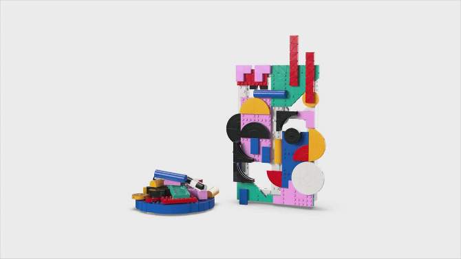LEGO Art Modern Art Abstract Wall Art Building Kit 31210, 2 of 8, play video