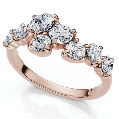 Pompeii3 1.00Ct Diamond Constellation Wedding Anniversary Ring 14k Gold or Pt Lab Created