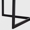 Ludlow Metal Side Table Black - Finch: Modern Rectangle Accent Table, Tempered Glass Top - image 4 of 4