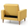 SEYNAR Contemporary Chair Bed,Yellow,36''W*34''D*30''H - 3 of 4