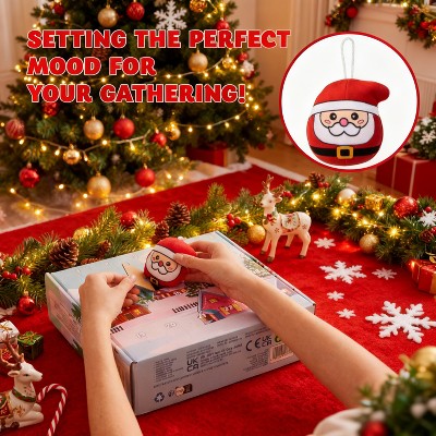 Hanging Mini Plush Advent Calendar with 24 Holiday Characters for Christmas Trees
