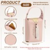 Unique Bargains PU Leather Home Car Office Decorative Tissue Box Cover with Button - 2 of 4