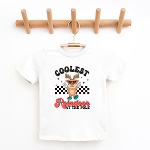 The Juniper Shop Coolest Reindeer At The Pole Toddler Short Sleeve Tee - 1 of 3