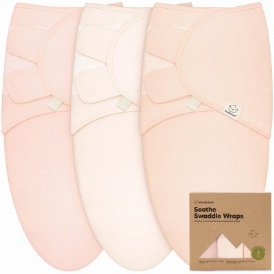 KeaBabies 3pk Organic Baby Swaddle Sleep Sacks, Newborn Baby Swaddles Wrap 0-3 Months, Ergonomic Wearable Swaddle Blanket