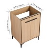 GreenEver 24'' Bathroom Vanity without Top Sink, Modern Bathroom Storage Cabinet with 2 Soft Closing Doors, Single Sink Bathroom Vanity - 2 of 4