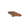29"x2" Eleganto Teak Wood Bathtub Storage Caddy Natural - EcoDecors - 3 of 4