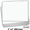 Hamilco Blank Index Cards 5 x 8 Heavyweight Card Stock 80lb Cover White Cardstock Paper - 100 Pack - 2 of 4