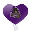 NCAA Whittier College Primary Logo Heart Love Cupcake Picks Toppers Decoration Set of 6 - 2 of 4