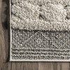Nuloom Paola High Low Textured Shaggy Diamond Dotted Indoor Area Rug - Grey 5x7 - 3 of 4