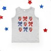 The Juniper Shop Coquette Bows And USA Strawberries Toddler Tank - 2 of 4