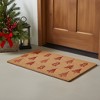 HomeRoots 24" X 36" Brown And Red Christmas Trees Outdoor Coir Door Mat - 2 of 4