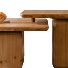 NicBex Rectangle Coffee Table Simple Modern Wooden End Table with Wood Grain Finish for Living Room, Dining Room - 3 of 4