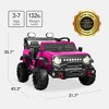 Best Choice Products Kids 24V 2-Seater Electric Ride-On Car Truck w/ Parent Control, Bluetooth, LED Lights - 2 of 4