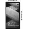 Americanflat 8x16 Picture Frame - Streamline Collection - Thin Border Photo Frame for Tabletop and Wall Display - Black - 2 of 4