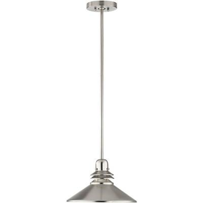 Kichler Grenoble 11"W Brushed Nickel 1-Light Mini Pendant