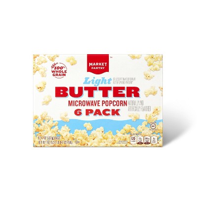 Light Butter Microwave Popcorn 6ct - Market Pantry™