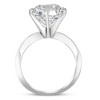 Pompeii3 Certified 5Ct Solitaire Diamond Engagement Ring 14k White Gold Lab Created - Size 6.5 - 2 of 4