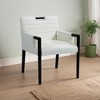 Meridian Furniture,Aimee Vegan Leather Dining Arm Chair - 2 of 4