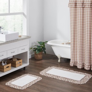 April & Olive Annie Buffalo Portabella Check Bathmat 20x30 VHC Brands - 1 of 1