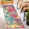 Washable Rug Modern Abstract Non Slip Rug Foldable Stain Resistant Low Pile Watercolor Design Indoor Carpet for Bedroom Living Room Nursery - 3 of 4