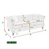 NicBex 58/80 Inch Loveseat,Modern Chesterfield Velvet Loveseat Sofa with Nailhead,Upholstered 2-Seater Couch for Living Room,Bedroom,Lounge - 4 of 4