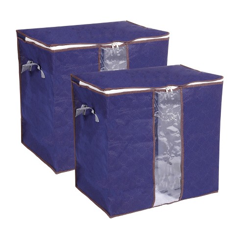 Non-woven Folding Storage Bags Clothes Pillow Blanket Storage Box