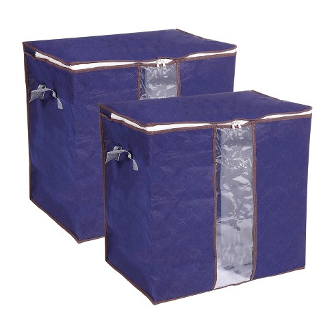 Unique Bargains Storage Bag Comforters Bags Foldable Containers With Handle  & Zipper : Target