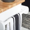 Kiko 2 Drawer 2 Shelf Kitchen Cart - KCH8704 - White/Natural - Safavieh - 4 of 4