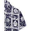 LA LEELA Men's Hawaiian Shirt Camp Beach Shirts Casual Short Sleeve Button Down Untuckit Shirts for Men - 3 of 3