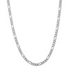 Black Bow Jewelry 5.5mm 14k White Gold Solid Flat Figaro Chain Necklace - 2 of 4