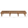 vidaXL Folding Sun Lounger with Cushion Solid Acacia Wood - 4 of 4