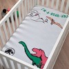 Welcome to the Universe Baby Jurassic World Grey, Green, Orange and Yellow Dinosaur I'M-A-ROAR-ABLE Photo-Op Nursery Fitted Crib Sheet - 2 of 4