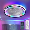 BestParts 15" Ultra-Thin Ceiling Fan with Reversible Color Panels - Quiet 3-Speed Motor, Dimmable LED Light - 4 of 4