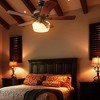 Costway 52" Vintage Ceiling Fan Light w/ Remote Control Reversible Blades Home Indoor - 2 of 4