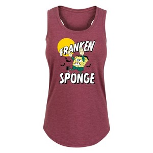 Women's - SpongeBob SquarePants - Franken Sponge Graphic Racerback Tank - 1 of 4