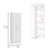 NicBex Armoire Wardrobe Closet Storage Cabinet with Doors for Bedroom - 3 of 4